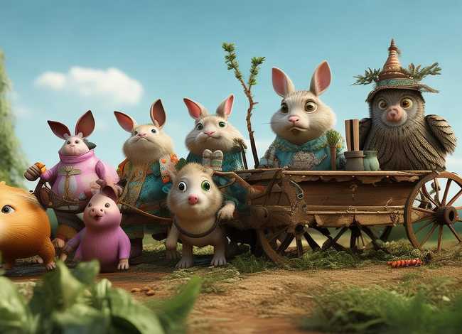 儿童故事 动物拉车，动物拉车的寓言故事
