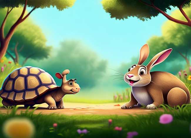 儿童经典故事龟兔赛跑动画视频 幼儿龟兔赛跑故事视频
