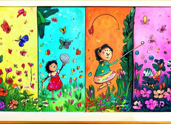 儿童四格故事绘画，幼儿园四格画故事