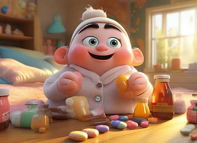 感冒药动画片、感冒吃药动画片