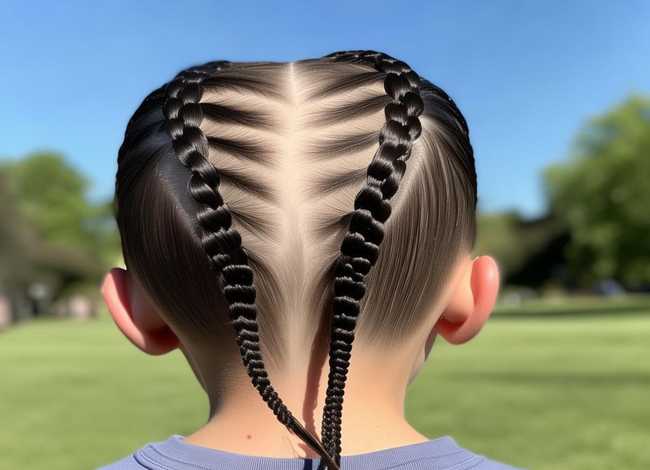 男孩子发型小辫，男孩小辫子发型扎法