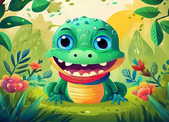 儿童故事小鳄鱼的故事，小鳄鱼的故事绘本