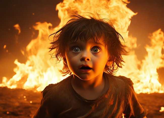 故事书儿童着火了 - 火灾故事幼儿