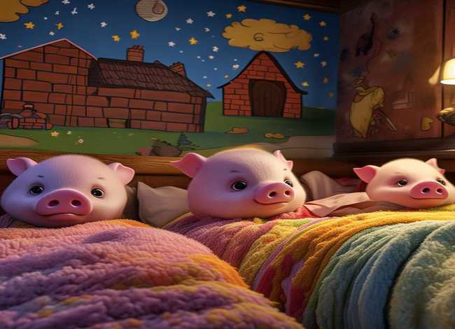 三只小猪儿童故事睡前故事，三只小猪睡前故事幼儿故事大全