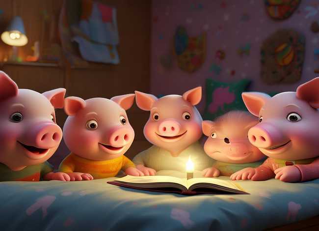 小猪佩奇的睡前故事儿童版、宝贝睡前故事小猪佩奇文字