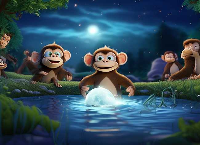 猴子捞月故事视频、猴子捞月故事视频 幼儿园 猴子捞月故事视频、猴子捞月故事视频 幼儿园