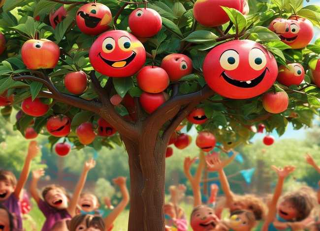 快乐的苹果儿童故事 幼儿故事《快乐的苹果树》