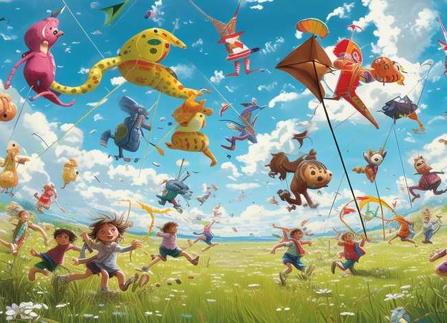 风筝的故事经典儿童 - 风筝的幼儿故事