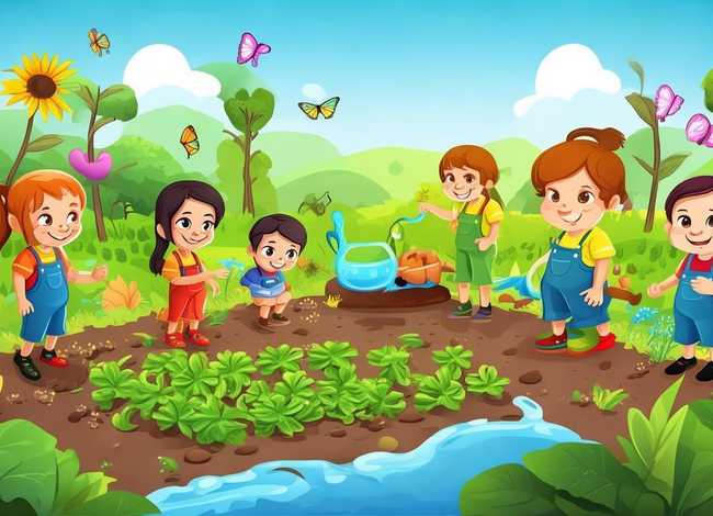 儿童生态农业故事,农业生态儿童画 儿童生态农业故事,农业生态儿童画