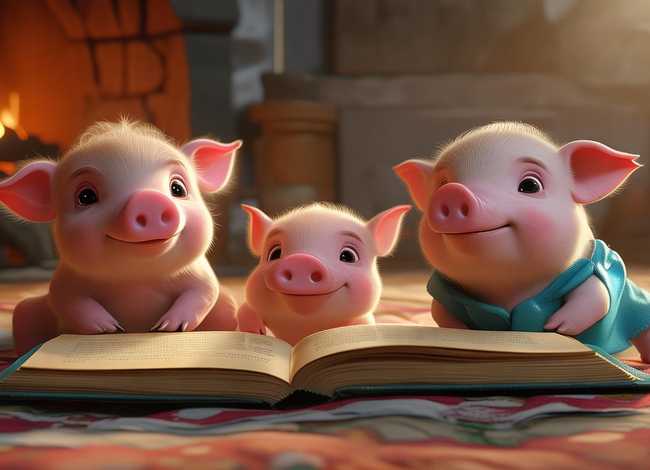 睡前故事儿童完整3-6岁三只小猪;0-3岁睡前故事三只小猪 睡前故事儿童完整3-6岁三只小猪;0-3岁睡前故事三只小猪