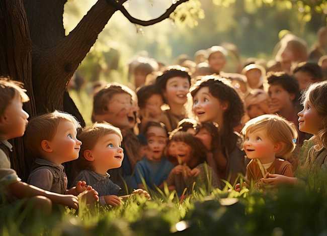 纯真的儿童故事 - 可爱的纯真的故事