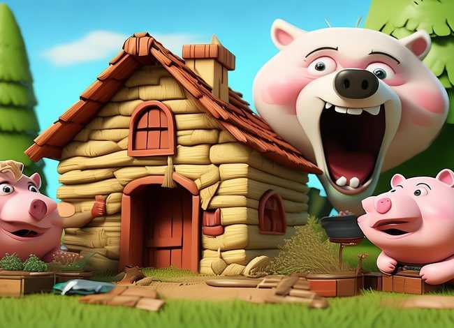 三只小猪短故事；三只小猪短故事视频