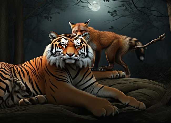 狐假虎威成语故事大全、狐假虎威的成语故事视频动画片