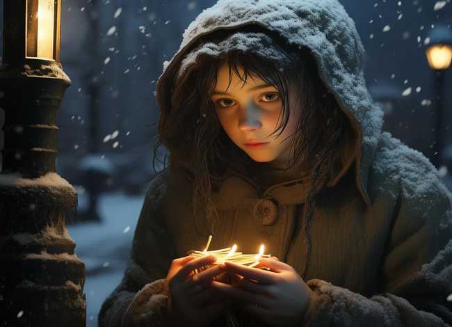 卖火柴的小女孩儿童故事，卖火柴的小女孩的故事
