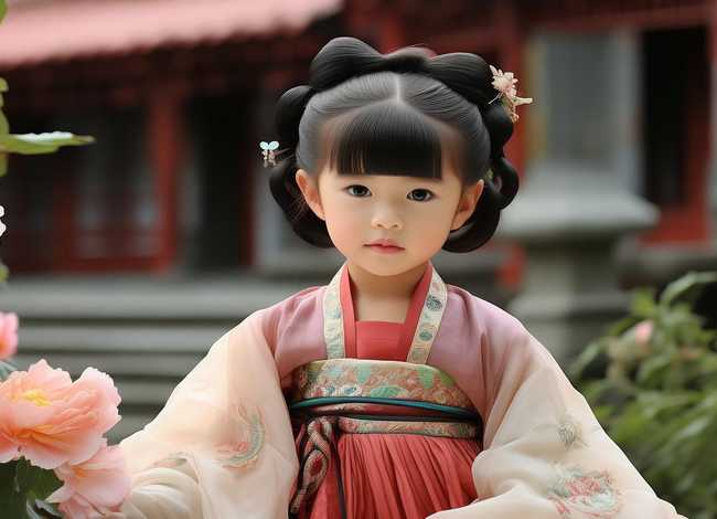 汉服发型幼儿，汉服发型幼儿图片