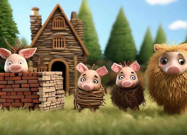 幼儿故事-三只小猪；幼儿故事-三只小猪视频