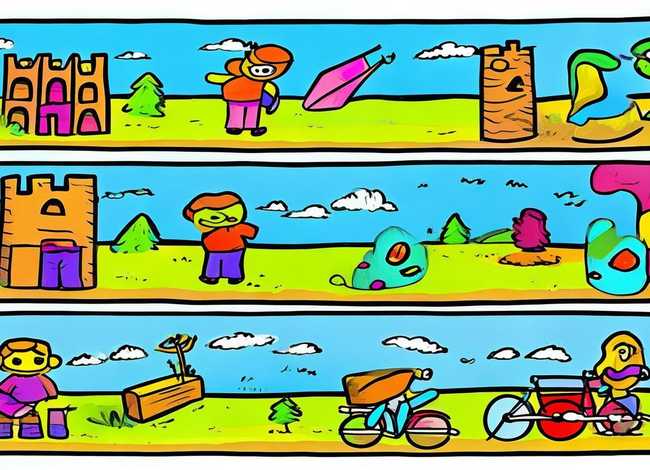 儿童连环画6张简单手绘（儿童连环画6张简单手绘图片）