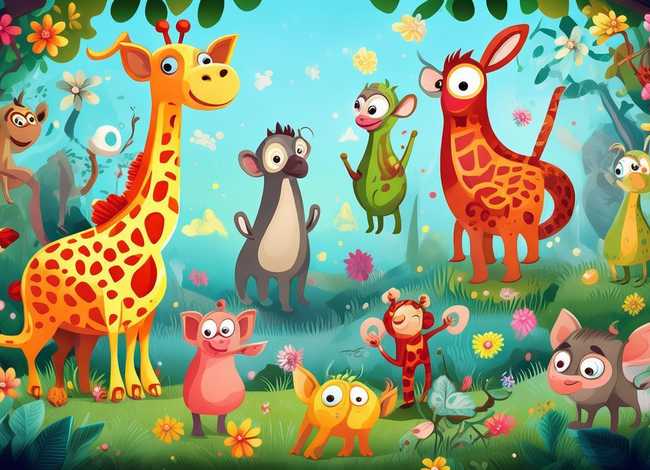 儿童图画故事书动物，故事书动物图画大全