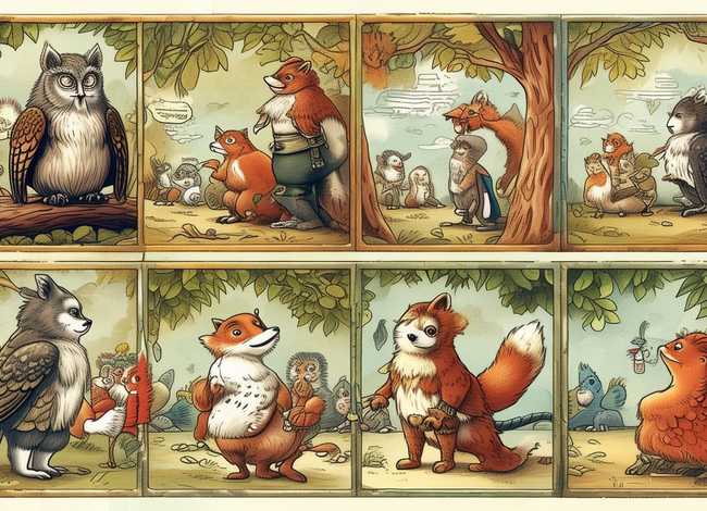寓言故事连环画6副图；寓言故事连环画6副图怎么画