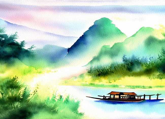 广西故事水彩画；广西水彩画家协会