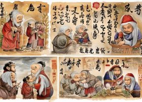 孝道故事手抄报、孝道故事手抄报的图片