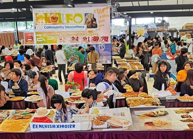 社区故事荟摄影展美食节英语角；社区美食节活动策划