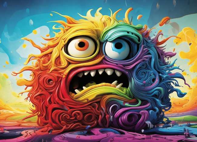 儿童绘本故事我的情绪 绘本故事我的情绪小怪兽图片