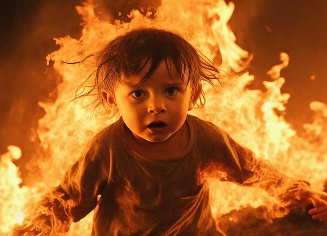 故事书儿童着火了 - 火灾故事幼儿