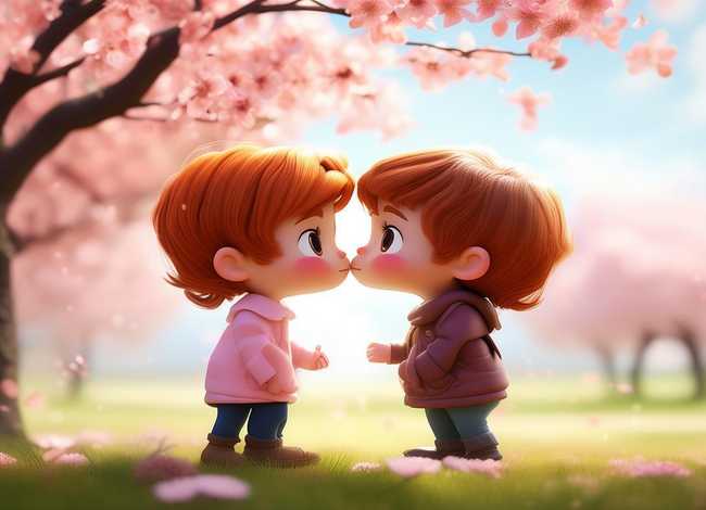 儿童爱情图片（儿童爱情图片卡通）