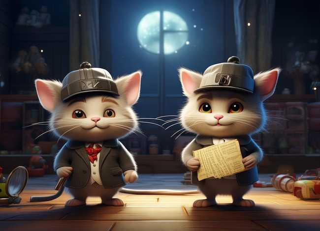 儿童睡前故事猫鼠侦探 - 猫鼠侦探动画片全集