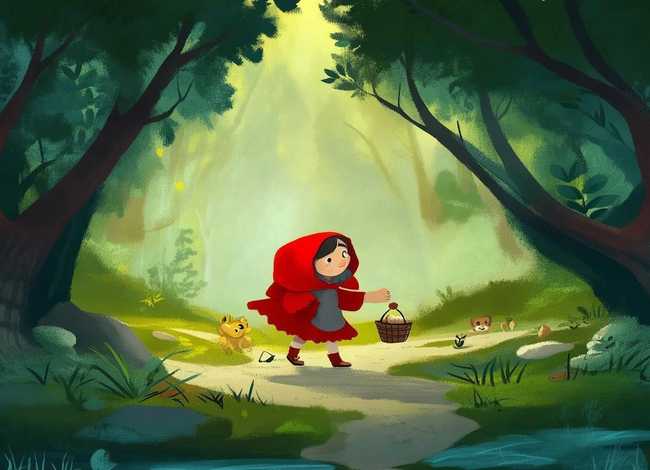 小红帽的故事完整版儿童英文版、小红帽的故事英文版简单一点