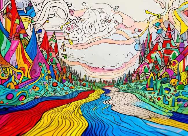 儿童画线条世界；线条世界简笔画想象篇幼儿