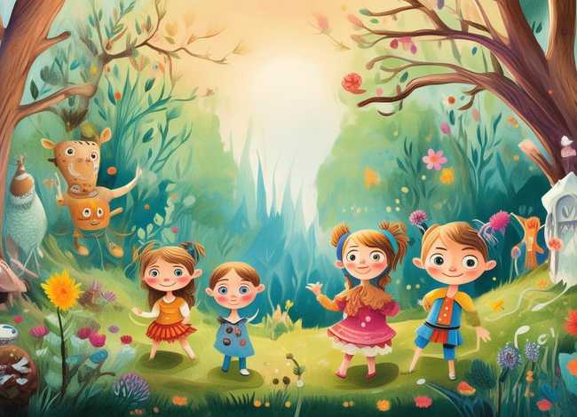 儿童故事绘画图片6张；儿童故事绘画作品图片