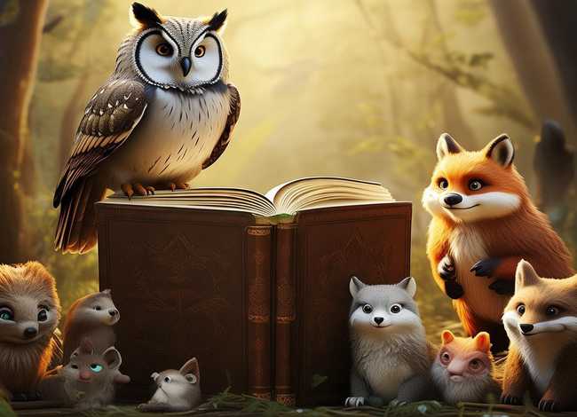 动物故事画画图片（动物故事画画图片大全）
