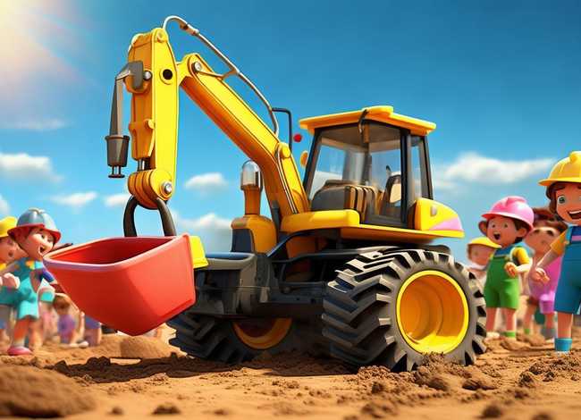 挖土机儿童故事动画片视频 - 挖土机儿童动画片片