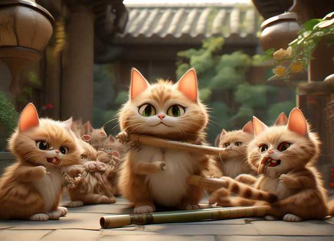 滥竽充数 猫小帅 儿童故事，滥竽充数故事视频 寓言故事