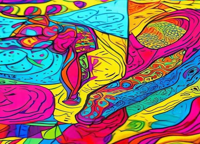 线描画儿童画彩色，线描画彩色 儿童