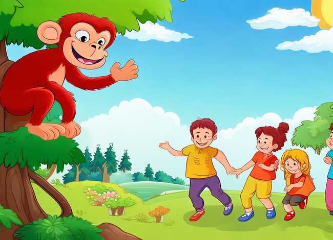 儿童绘本故事视频猴子、幼儿故事猴子学样视频
