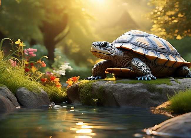 聪明的乌龟故事；聪明的乌龟故事图片