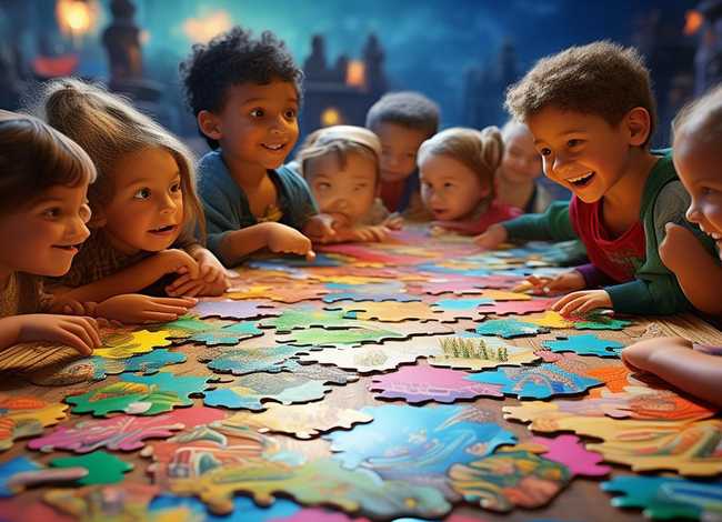 儿童故事拼图王国；拼图王国的故事