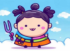 4 6岁儿童简笔画涂色哪吒 - 儿童画哪吒简笔画可爱简单