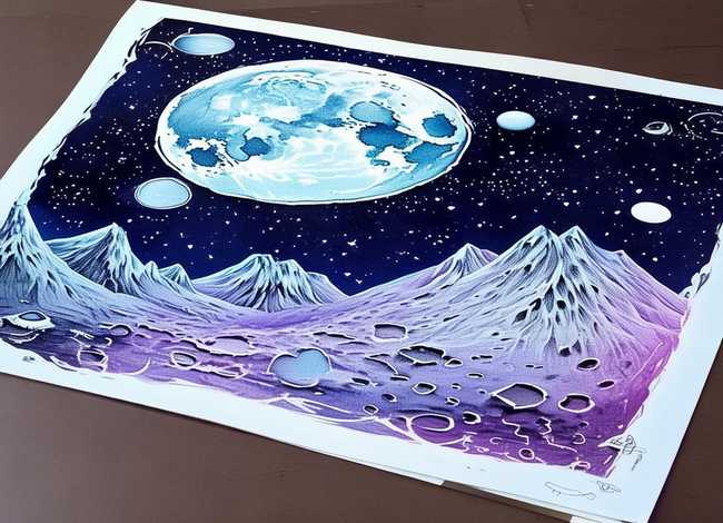 月球故事手抄报、月球故事手抄报怎么画