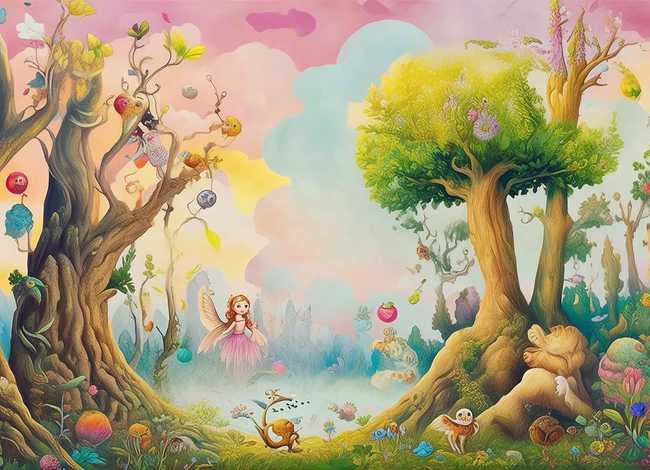 童话故事绘画；童话为主题的绘画作品