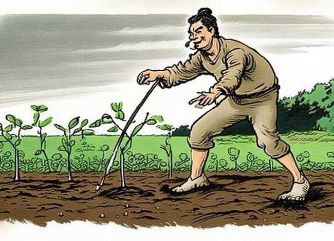 拔苗助长的成语故事怎么画,拔苗助长成语故事的绘画大全 拔苗助长的成语故事怎么画,拔苗助长成语故事的绘画大全