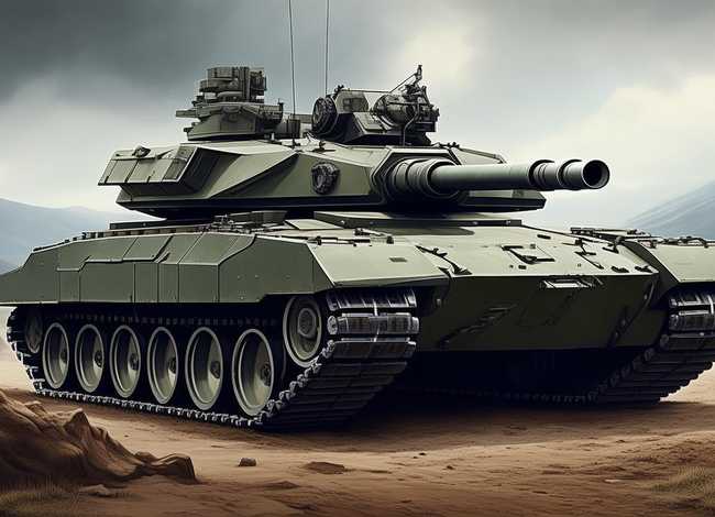 豹2坦克简笔画；豹2a7简笔画