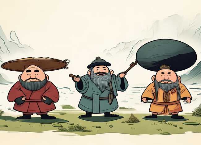 三个和尚故事图片、三个和尚故事图片简笔画