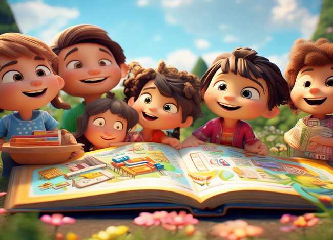 讲故事儿童图文 讲故事的图片怎么画幼儿园