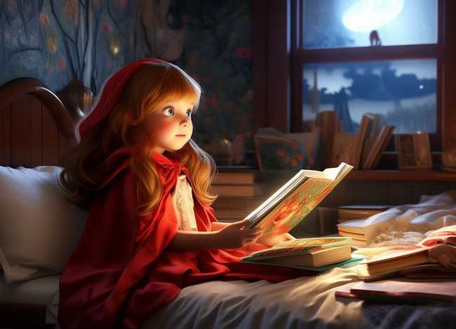 小红帽的故事睡前故事绘本；小红帽的故事睡前故事绘本图片