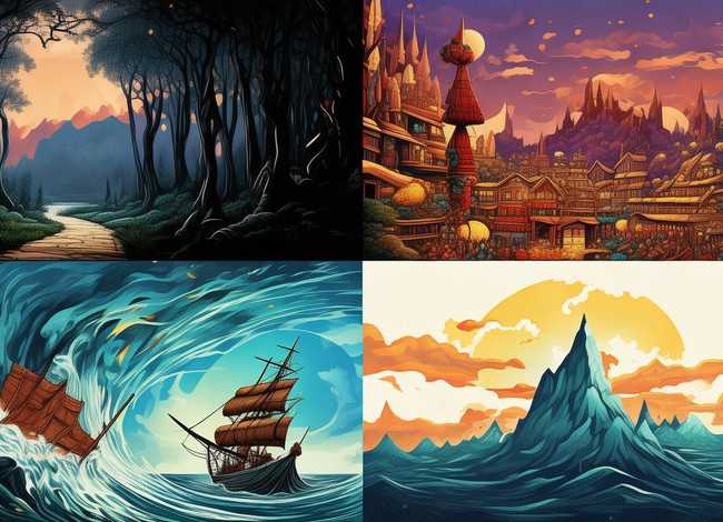 短篇故事连环画四幅图 短篇故事连环画四幅图片