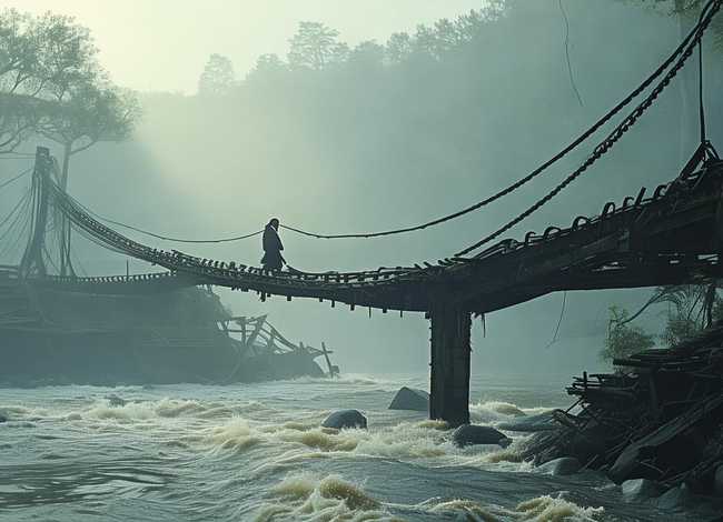 铁索桥的故事50字（铁索桥的故事50字怎么写）
